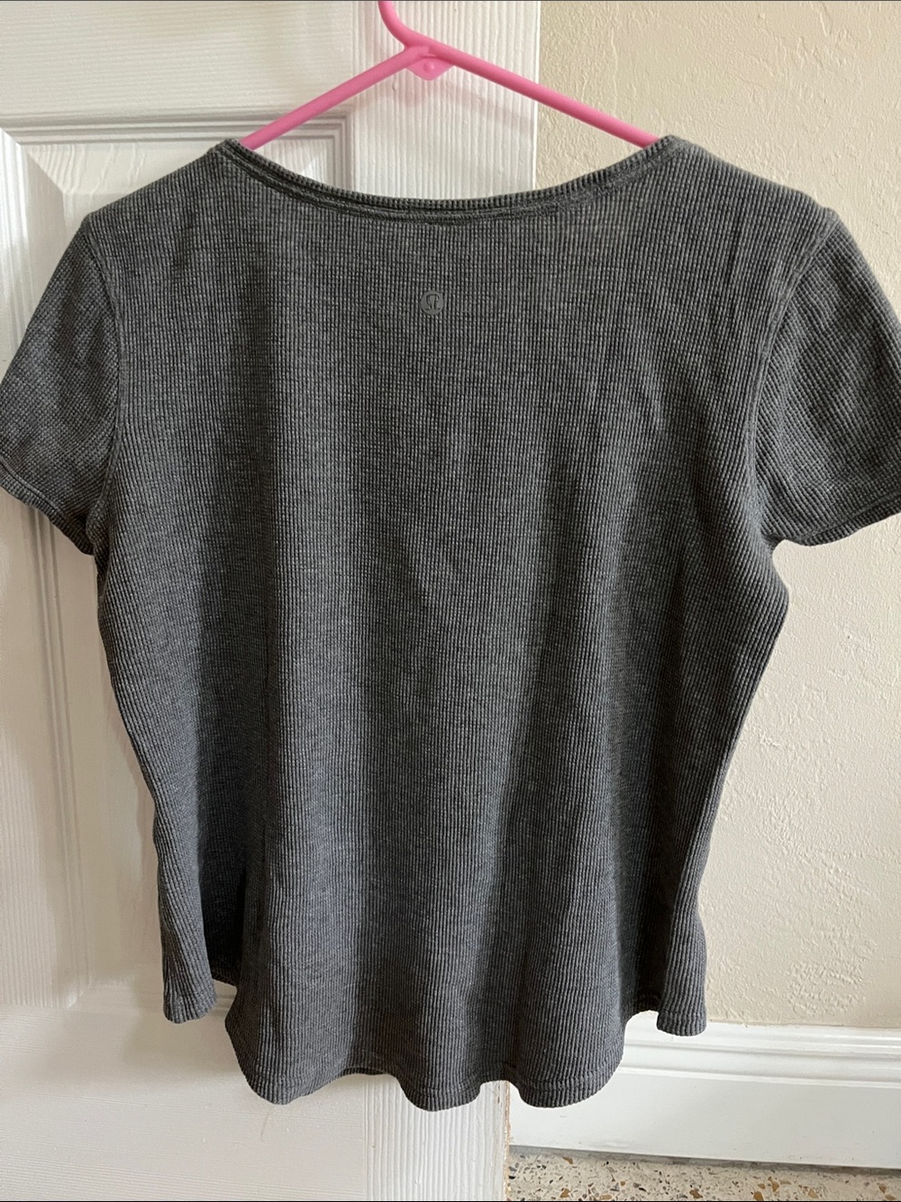 Waffle Knit Tee lululemon athletica love crew
Gray Short Sleeve Top - Picture 3 of 7